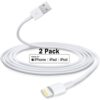 (2PK)[Apple MFi Certified] iPhone/iPad Charging/Charger Cord Lightening to USB Cable Fast Charging and Syncing for iPads,iPods and iPhone X/8/7/6s/6/plus/5s/5c/SE (FREE SHIPPING)