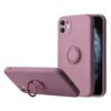 navor Phone Cover for iPhone 12 [6.1-inch], Shockproof Slim Cover with Ring Kickstand, Car Mount Feature Protective Case - Purple