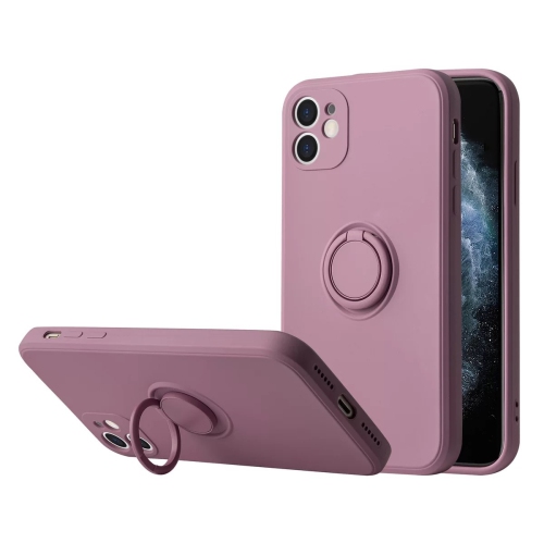 navor Phone Cover for iPhone 12 [6.1-inch], Shockproof Slim Cover with Ring Kickstand, Car Mount Feature Protective Case - Purple