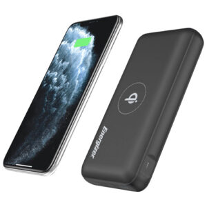 Energizer 20000 mAh USB-A/USB-C Power Bank with Wireless Qi Charger - Black